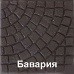 Плита бетонная для тротуаров "Бавария" серая без струйной обработки