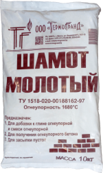 Шамот молотый